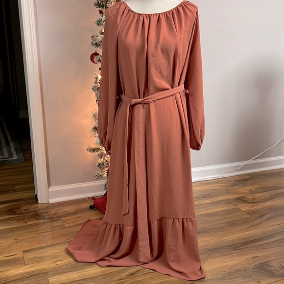 Emma & Olivia Waist Tie Dress - Picture 1 of 4